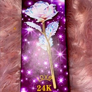 24K Pink Golden Rose